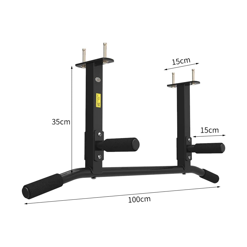 Stainless Steel Horizontal Bar for Fitness, Load-Bearing, Pull-up Wall-mounted Equipment, Biceps, Triceps, Training Bars, 200kg