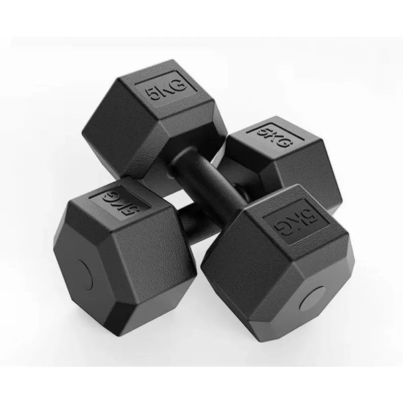 10kg Hex Dumbbells: Unisex Fitness Equipment—Durable, Non-Slip Design