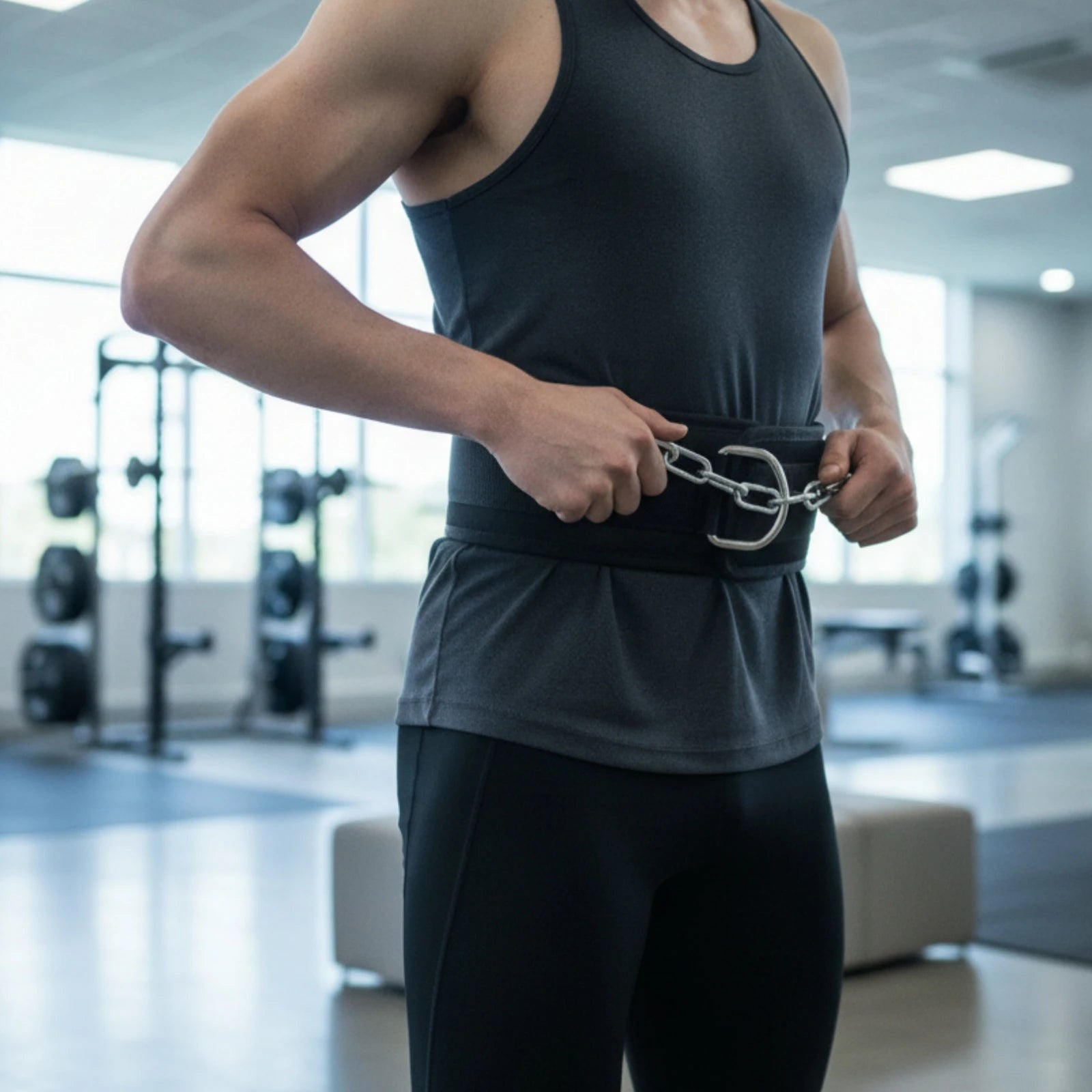 Weightlifting Belt Adjustable Squat Belt Fitness Gear Long-Lasting Core Stability