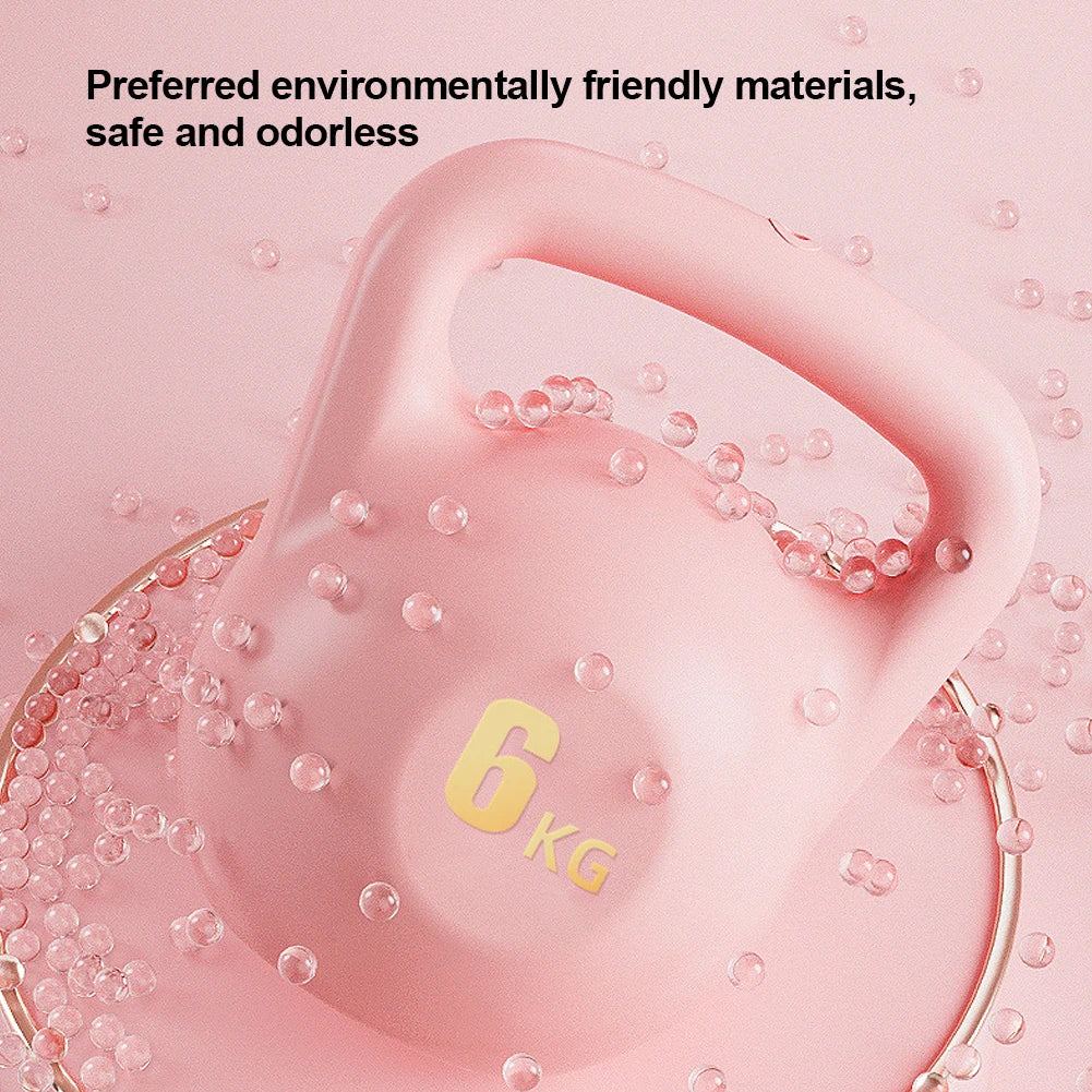 Water-filled Kettlebell Soft Kettlebell Shock-Proof Kettlebell Weights Anti Slip Grip Hand Weights for Strength Training
