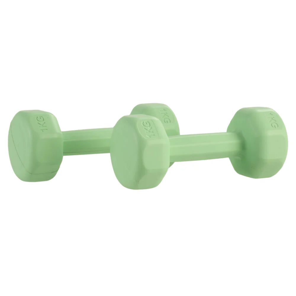 2PCSPair 1kg Ladies Women Dumbbells Set Aerobic Training Hand Weights Workout Gym Home Fitness