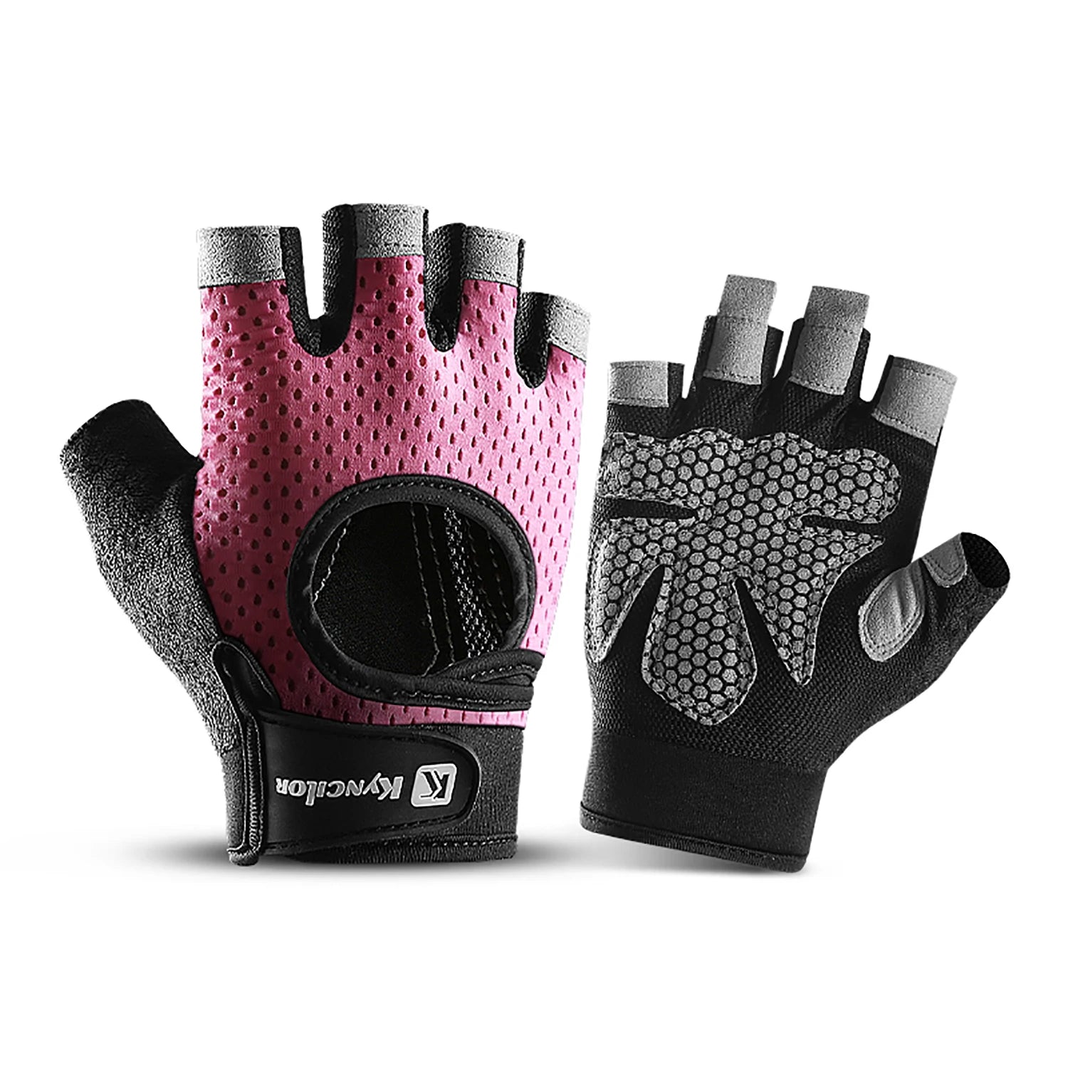 Sports Fitness Men And Women Weightlifting Breathable Non-Slip Silicone Half-Finger Cycling Gloves