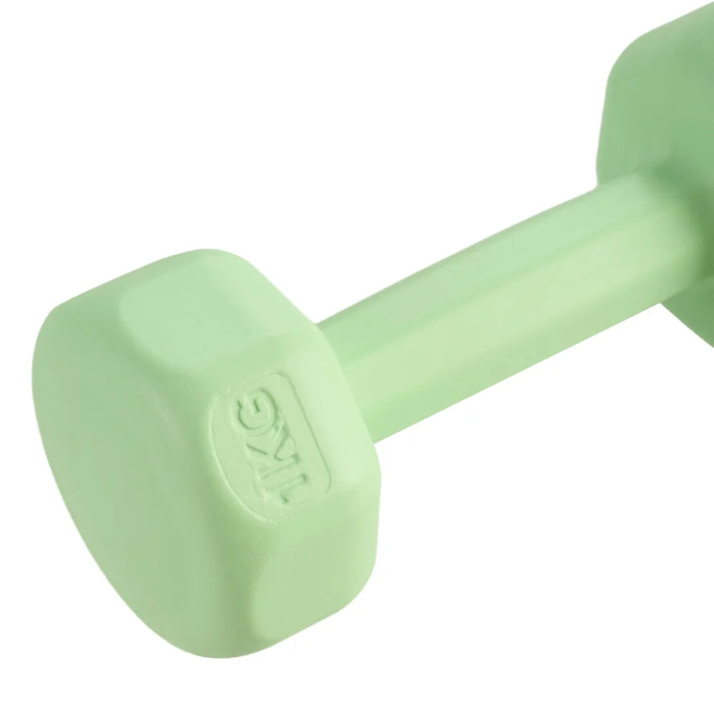 2PCSPair 1kg Ladies Women Dumbbells Set Aerobic Training Hand Weights Workout Gym Home Fitness