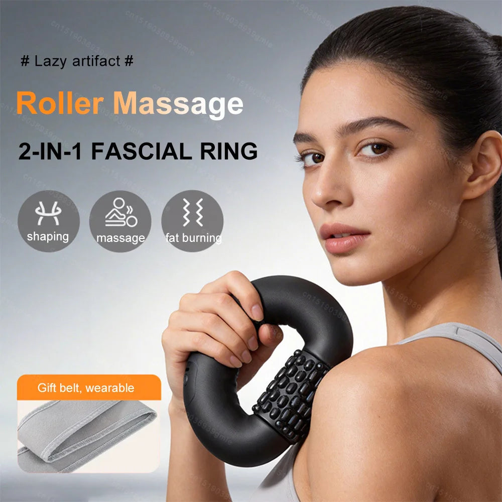 Vibrating Massage Roller, High Density Massage Roller Back Roller Foam for Neck Back Relief & Muscle Recovery Physical Therapy