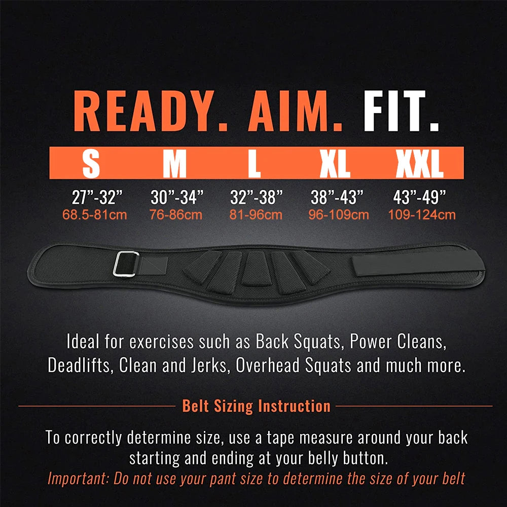 10MM Leather Weight Lifting Belt - Heavy Duty 6" Powerlifting Belt for Deadlifts, Squats, CrossFit - Men & Women