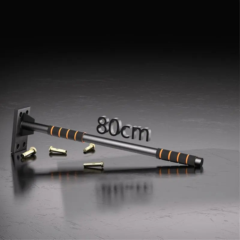 Solid Round Steel Unilateral Horizontal Bar Indoor Household Pull-up High Load-bearing Wall Installation Fitness Equipment