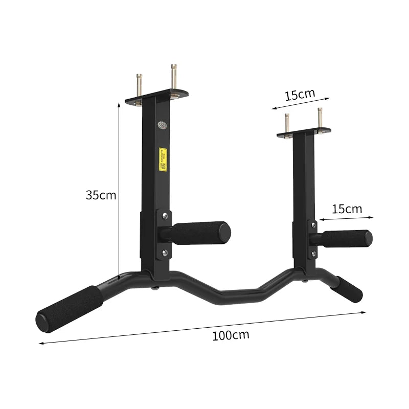 Stainless Steel Horizontal Bar for Fitness, Load-Bearing, Pull-up Wall-mounted Equipment, Biceps, Triceps, Training Bars, 200kg