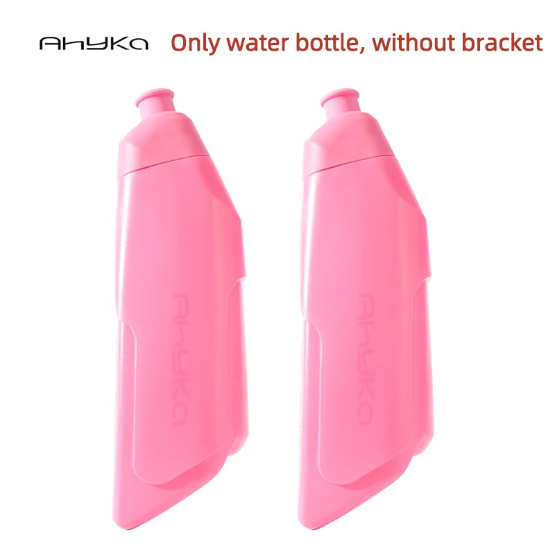 AhyKa Bicycle Aerodynamic Water Bottle Bracket Set 600ml Bike Water Bottle Road MTB Bike Frame Down Tube Riding Water Kettle