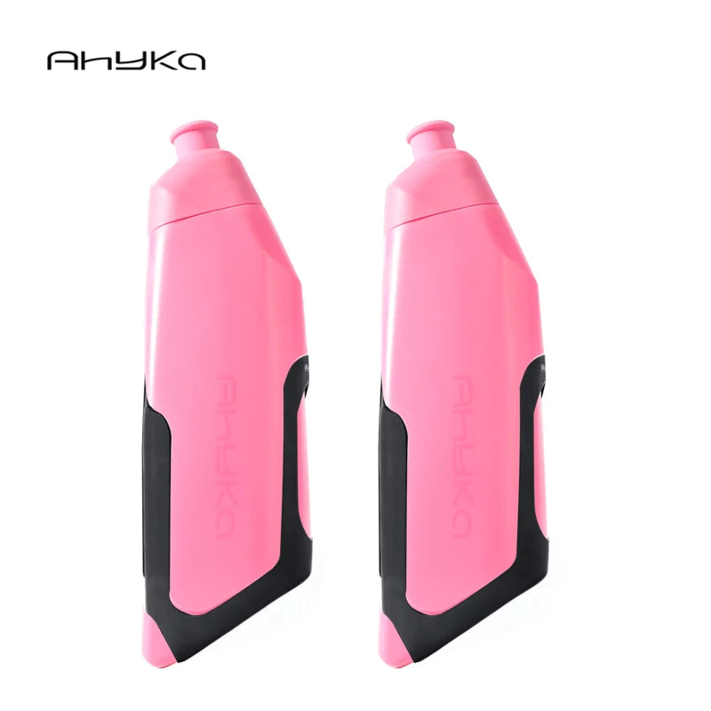 AhyKa Bicycle Aerodynamic Water Bottle Bracket Set 600ml Bike Water Bottle Road MTB Bike Frame Down Tube Riding Water Kettle