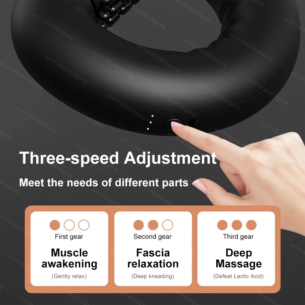 Vibrating Massage Roller, High Density Massage Roller Back Roller Foam for Neck Back Relief & Muscle Recovery Physical Therapy