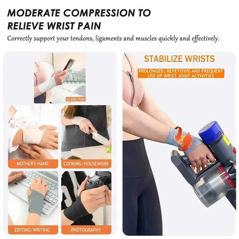 Sports wristband and strain protection cover for men and women lightweight and breathable sports and fitness wrist protection