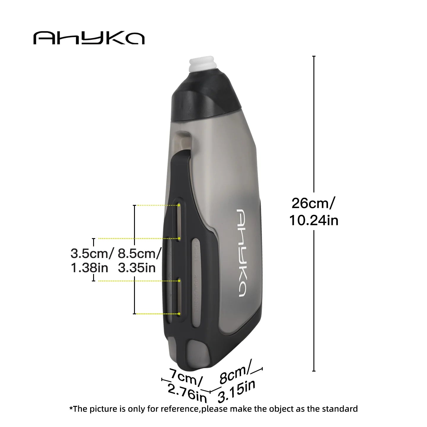 AhyKa Bicycle Aerodynamic Water Bottle Bracket Set 600ml Bike Water Bottle Road MTB Bike Frame Down Tube Riding Water Kettle