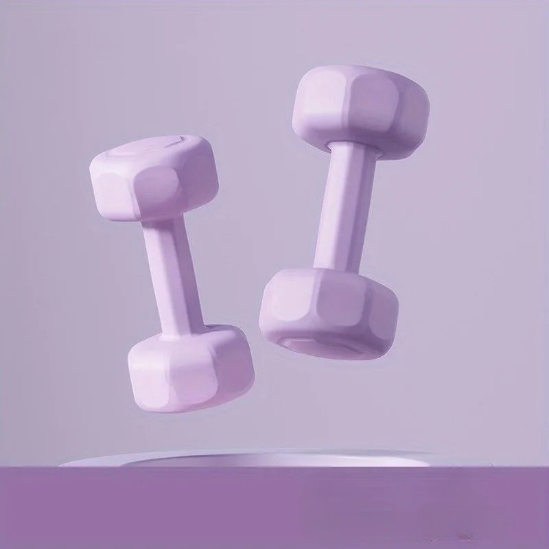 2PCSPair 1kg Ladies Women Dumbbells Set Aerobic Training Hand Weights Workout Gym Home Fitness