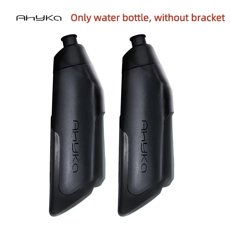 AhyKa Bicycle Aerodynamic Water Bottle Bracket Set 600ml Bike Water Bottle Road MTB Bike Frame Down Tube Riding Water Kettle