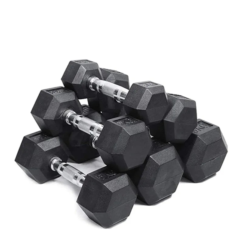10kg Hex Dumbbells: Unisex Fitness Equipment—Durable, Non-Slip Design